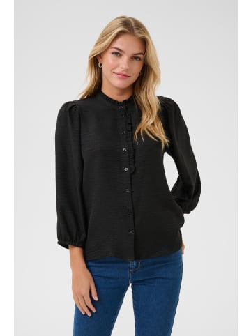 Kaffe Langarm-Bluse KAellen in Black Deep CC