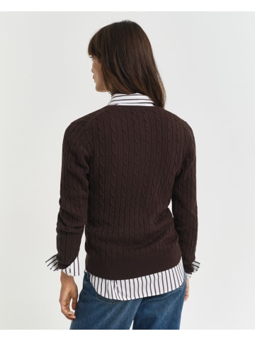 Gant Strickjacke in schoko - 0011