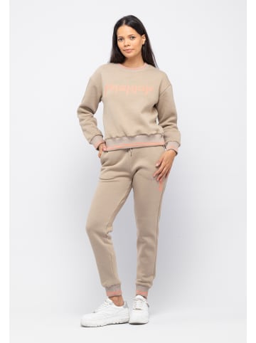 Tom Barron Trainingsanzug Tom Barron Tracksuit With Fashion Print in BRAUN