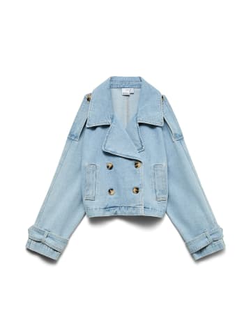 Vero Moda Trenchcoat in Light Blue Denim