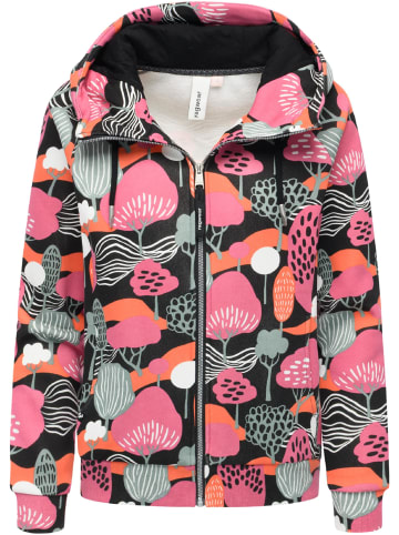 ragwear Sweatjacke Fllawia Print in Black