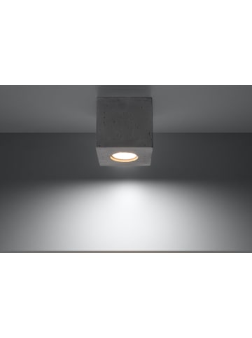 Nice Lamps Deckenleuchte "GEO" beton in Grau Quadrat Lampe Ø 10 cm 1xGu10 40W NICE LAMPS 