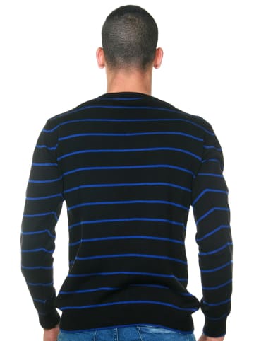 FIOCEO Pullover in schwarz/blau