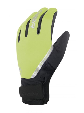 Chiba Softshell Waterproof - wasserdichte Radhandschuhe neon