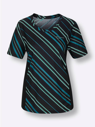 WITT WEIDEN Funktions-Shirt in blaugrün-gemustert