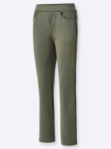 Sieh an! Jersey-Hose in khaki