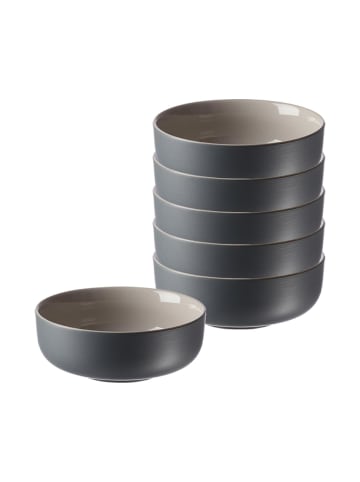 Ritzenhoff & Breker 6er Set Müslischalen Jasper in – ø 14.0 cm in Grau