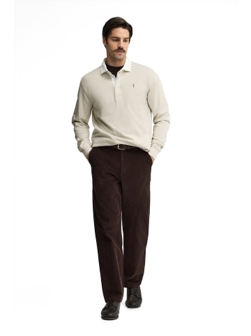 Polo Club Poloshirt MAN RIGBY GO POLO LS HEAVY JERSEY LONG SLEEVE REGULAR FIT in Beige