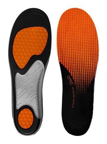 Bama Group Einlegesohle AMA Comfort 3D Fußbett in black/orange