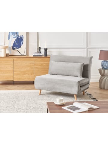 Beliani Schlafsofa SETTEN in Grau/Braun - (W) 104 x (H) 82 x (L) 90 cm