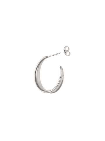 faina Women C Hoop Earrings in Silver