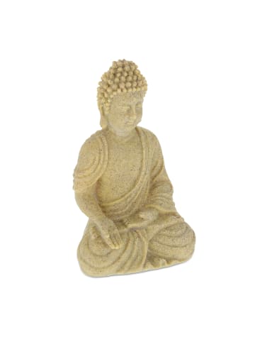 relaxdays Buddha Figur in Sandfarben - (H)30 cm