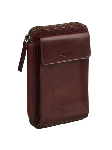 Leonhard Heyden Cambridge Handytasche Leder 11 cm rotbraun