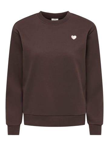 JDY Sweatshirt in Coffee Bean