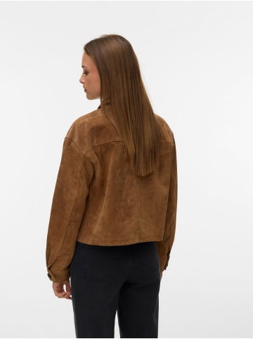 Vero Moda Jacke aus Wildleder in Tobacco Brown