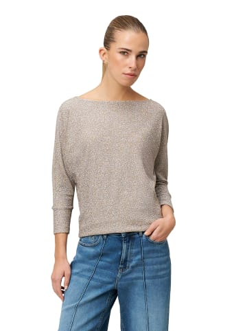 Zero  Glitzershirt mit U-Boot Ausschnitt in French Oak