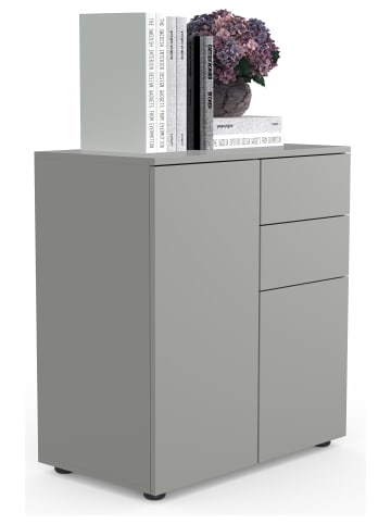 VCM  Holz Kommode Sideboard Anrichte Dalosa 4 Schublade in Grau