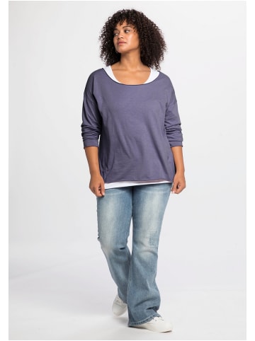 sheego by Joe Browns Langarmshirt in indigo