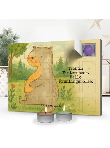 Mr. & Mrs. Panda Duftkerzen Adventskalender Otter Bauch Design m... in Weiß