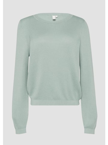 QS Strickpullover in 7217_salbeigrün