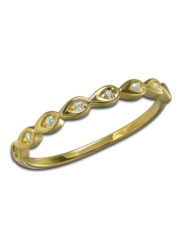 GoldDream Goldring 333 Gelbgold - 8 Karat Drops Größe 60 (19,1) Ringe