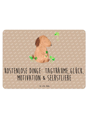 Mr. & Mrs. Panda tafel Hund Kleeblatt mit Spruch in Hundeglück