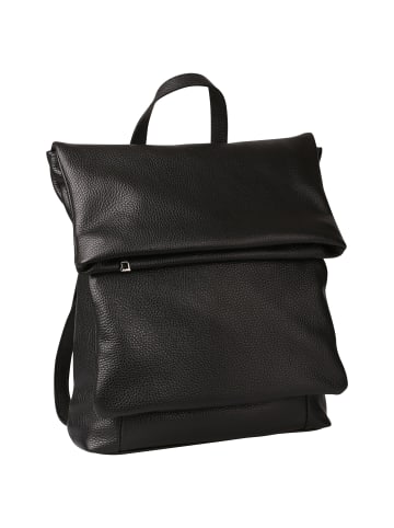 Toscanto Leder Cityrucksack Toscanto Rucksack schwarz ca. 32cm