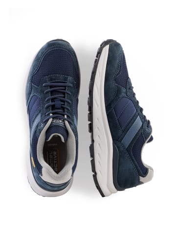 Camel Active Sneaker aus Nubuk Textil Mix mit Komfort Sohle in Navy