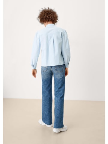 QS Bluse in 53W0_himmelblau