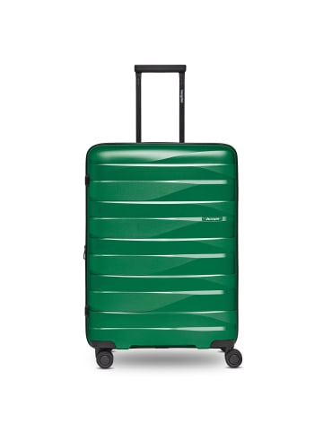 Bergpfeil Travel 4-Rollen Trolley M 66 cm mit Dehnfalte emerald green metallic