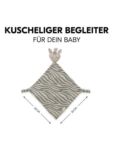 Hauck Schnuffeltuch Cuddle N Play Animals - Zebra in gruen,beige