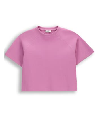 Coccodrillo Oversize-T-Shirt mit kurzen Ärmeln in gedämpftes Rosa