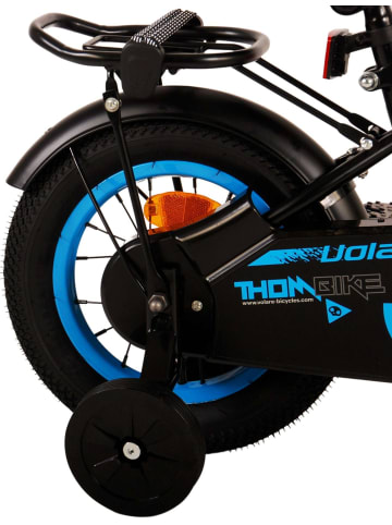 Volare Kinderfahrrad Thombike für Jungen 12 Zoll Kinderrad in Schwarz Blau 3 Jahre