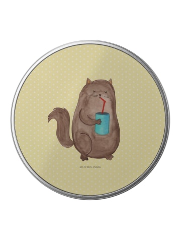 Mr. & Mrs. Panda Dose Katze Dose ohne Spruch in Gelb Pastell