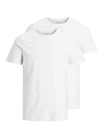 Jack & Jones T-Shirt JACBASIC 2er PACK in Weiß