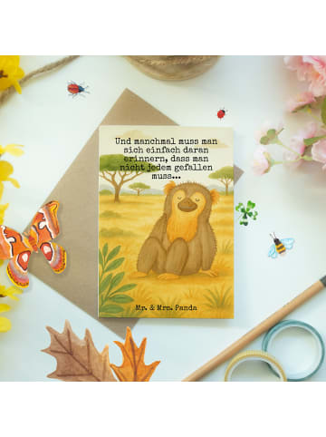 Mr. & Mrs. Panda abiturkarte Affe Design mit Spruch in Weiß