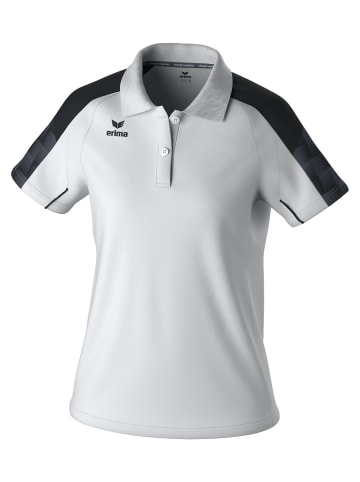erima Damen Poloshirt in weiss/schwarz