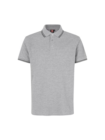 IDENTITY Polo Shirt stretch in Grau meliert