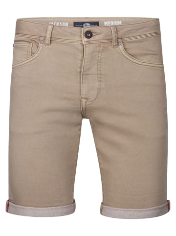 Petrol Industries Jackson Farbige Denim-Shorts Coconut in Braun