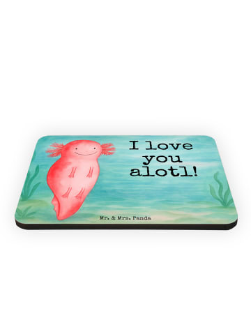 Mr. & Mrs. Panda magnet Axolotl Liebe Design mit Spruch in Weiß