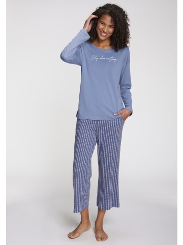 VIVANCE DREAMS Pyjamaoberteil in hellblau