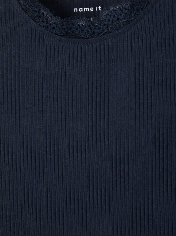 name it Mädchen Top mit Spitzendetails in Blau