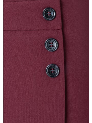 More & More kurzer, schmaler Rock, Wickeloptik in pomegranate red