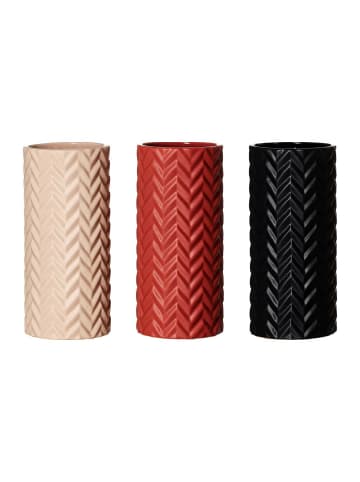 Ritzenhoff & Breker 3er Set Vasen Zick Zack 25 cm in bunt
