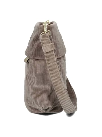 Zwei Mademoiselle M90 - Umhängetasche 28 cm (cord-polar) in cord-mocca