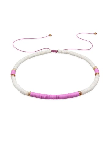 Elli Halskette 925 Sterling Silber Heishi Beads in Zweifarbig