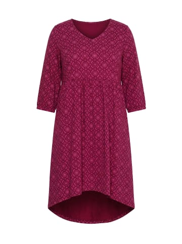 Ulla Popken Jerseykleid in weinrot