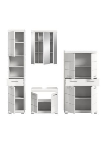 ebuy24 Weiß 186 x 34 cm