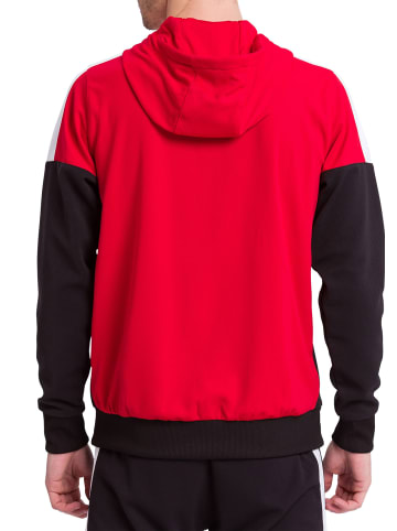 erima Squad Trainingsjacke mit Kapuze in rot/schwarz/weiss