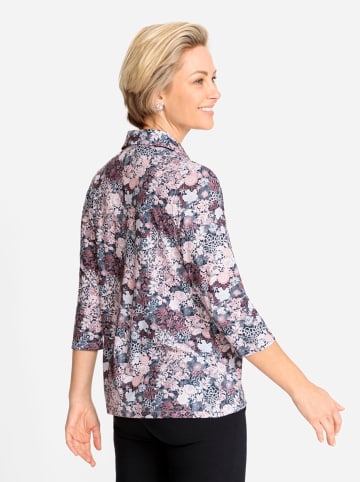 WITT WEIDEN Poloshirt in hortensie-steingrau-bedruckt